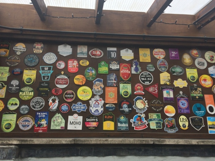 Loved this craft beer wall outside at The Pen and Wig